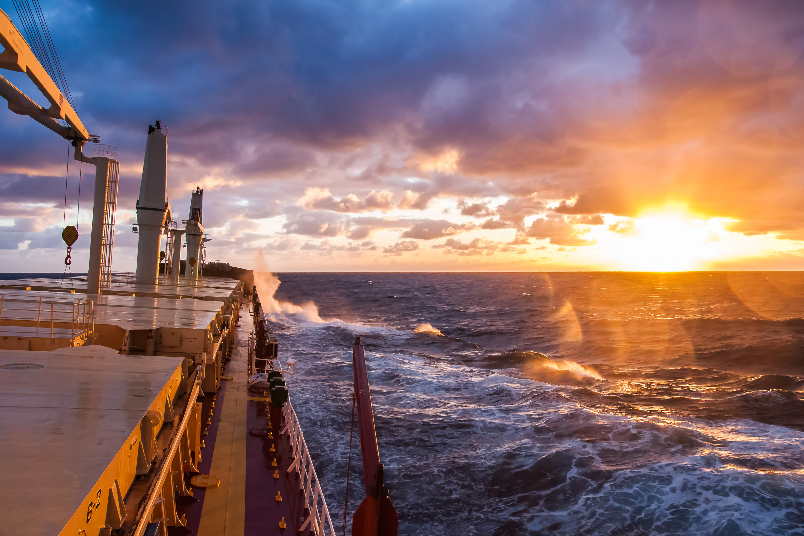 Sonennuntergang auf dem Ozean